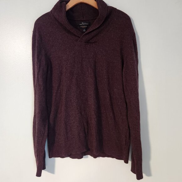 Marc Anthony Sweater Luxury Blend High Neck Cashmere Wool Slim Burgundy XL NWOT - Picture 3 of 11
